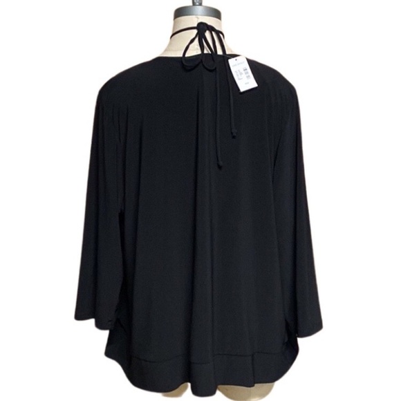 LANE BRYANT VENEZIA 2 IN1 SILVER AND BLACK TOP SIZE 26 NWT - Picture 3 of 6